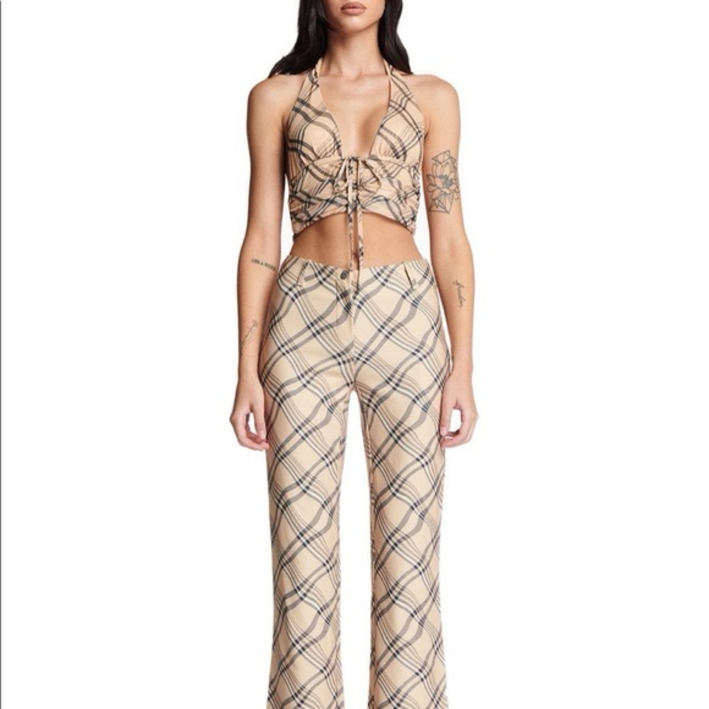 I.AM.GIA Caramel Halter Top